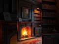 Cozy Fireplace Ambience in a Home Library 📚🔥 | AI-Generated