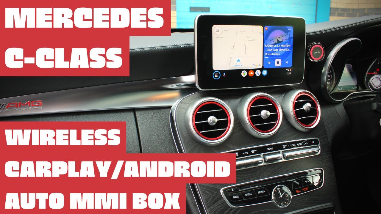 Here's a Mercedes W205 C-Class with Wireless Apple CarPlay and Android Auto