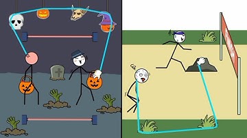 Thief Puzzle: (Level 181-190) Gameplay Walkthrough Solution - Funny Stickman Brain Puzzle Game