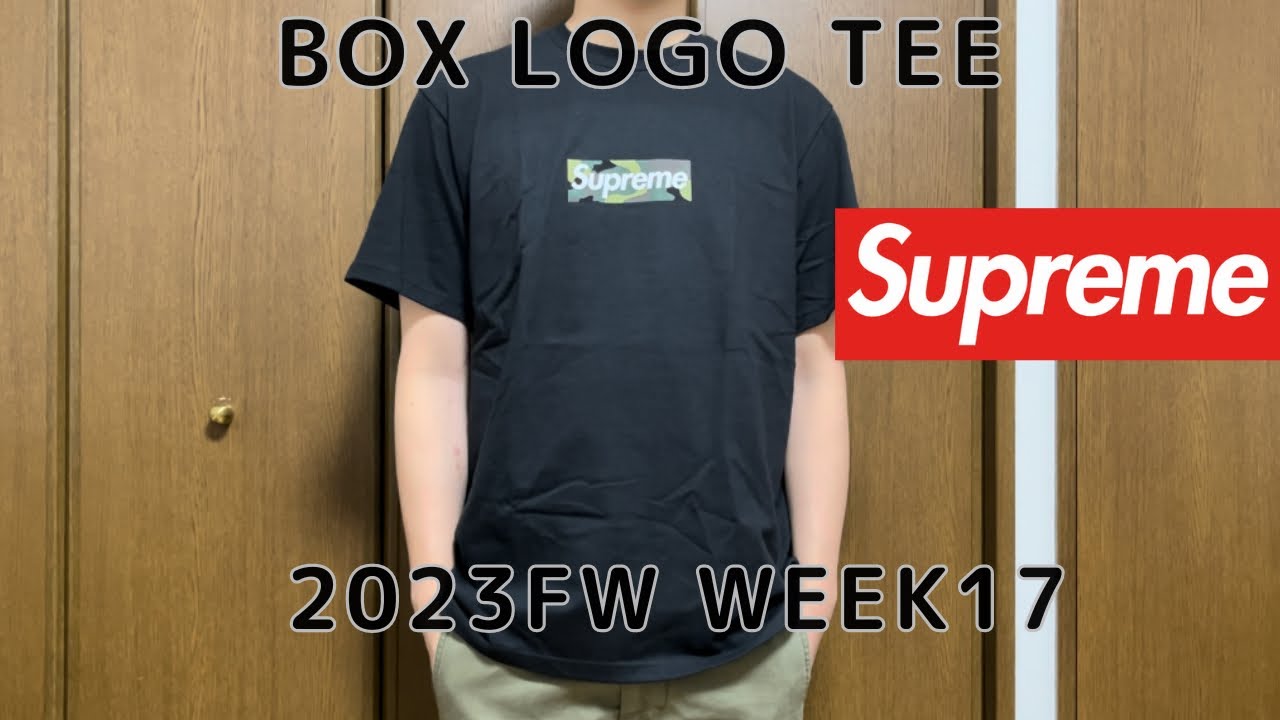 Supreme 2023FW Week17 Box Logo Tee - YouTube