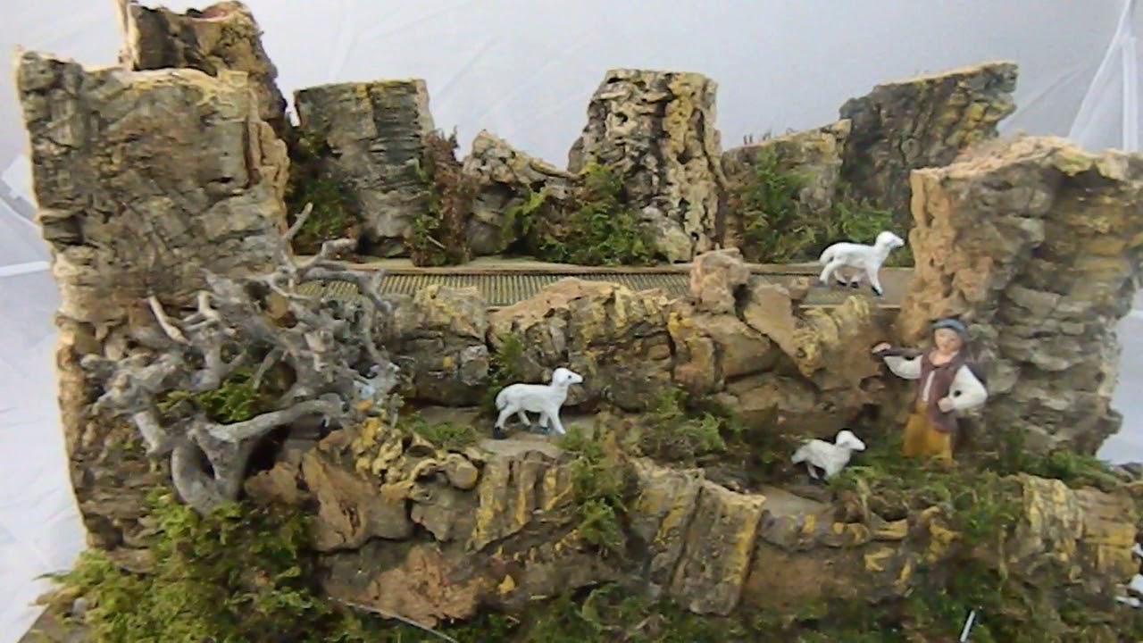 Gregge Pecore in Movimento Cm18x33x18 Animali Pecoraio Paesaggio