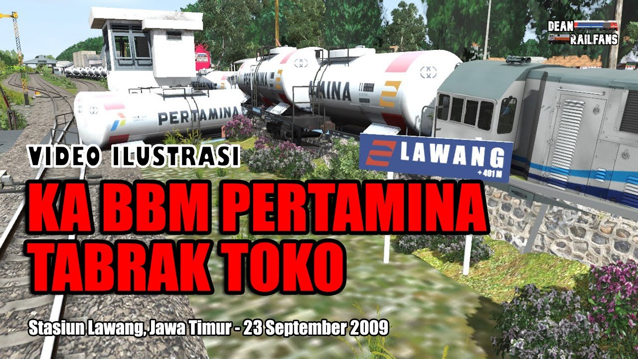 DIDUGA REM BLONG, KA BBM PERTAMINA TABRAK TOKO di Stasiun Lawang 2009 ‼️  | Train Simulator