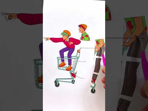 sajaboys going for shopping #creative #artist #papercraft