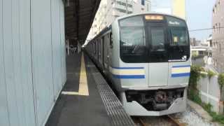 【JR】E217系ｸﾗY-139+Y-25編成　戸塚発車