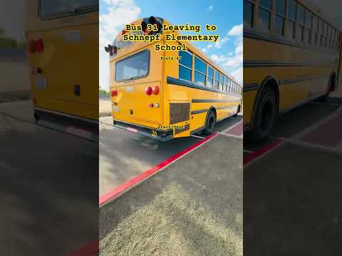 Bus 31 leaving to Schnepf Elementary School! #zach196qc