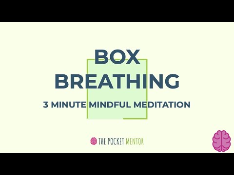 Box Breathing Technique  Guided Mindfulness Meditation 3 minutes (2022)  Stress and Anxiety Release 