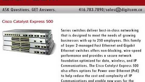 Cisco Catalyst Express 500, Digitcom.ca Telephone Systems Vo