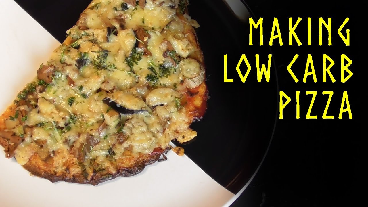 Making LCHF (low carb) pizza