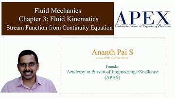 Stream Function from Continuity Equation