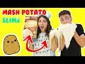 MASHED POTATO SLIME | Making slime with potato | Slimeatory #134