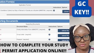 STEP by STEP HOW I APPLIED FOR MY STUDY PERMIT ONLINE + PAPER | CREATE PROFILE | GC KEY + BONUS TIPS