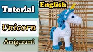 Unicorn Amigurumi (English Subtitles) - Part 1 - Crochet Tutorial