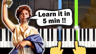 Columbia Pictures - Intro theme song - EASY Piano tutorial