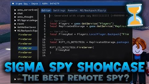 Sigma Spy - Roblox Remote Spy | (ACTORS SUPPORTED)