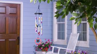 Printed Hand Tuned Wind Chime Flower (2WC2343)