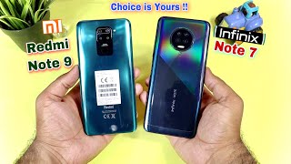 Redmi Note 9 vs Infinix Note 7 Comparison - Speed Test| Camera Test| Details!! [Hindi/Urdu]