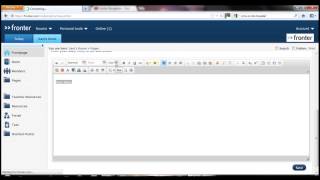 Fronter - Posting in a forum