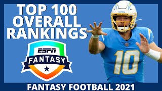 2021 Fantasy Football Rankings - Top 100 Overall Rankings for Fantasy Football