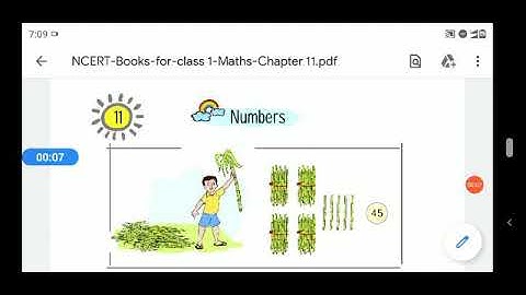 NCERT CLASS 1 MATHS CHAPTER 11 NUMBERS Part 1