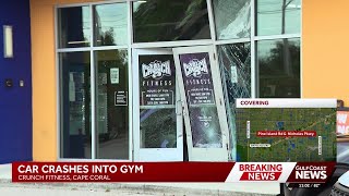Car crashes into front doors of Cape Coral gym; no injuries reported