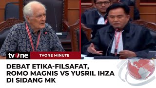 Debat Etika dan Filsafat oleh Romo Magnis vs Yusril Ihza di Sidang MK | tvOne Minute