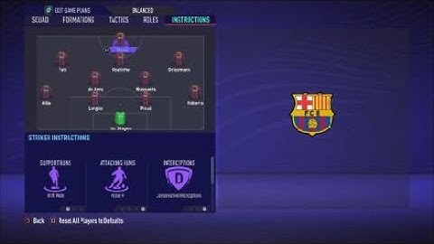 FIFA 21 Custom Tactics - Recreate 4-2-3-1 of Barcelona  + Instructions - Replicate real system