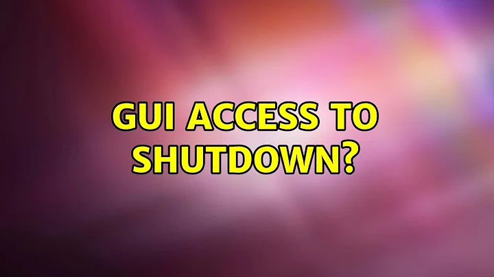 Ubuntu: GUI access to shutdown? (3 Solutions!!)