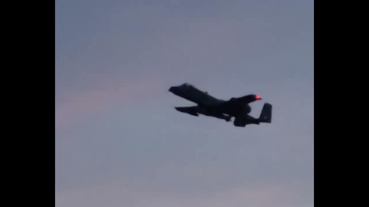 Beautiful sunrise A-10 Warthog takeoff to celebrate the 52nd