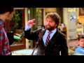 The complete two and a half men scene  due date zach galifianakis