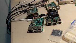 Nespi case power issue 3rd and final test part 2( overclocked and running 4 raspberry Pi's?)