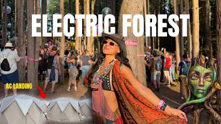 A look inside Electric Forest 🌳 A/C Landing Tents - Full festival experience