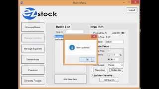 EzStock Sales and Inventory System