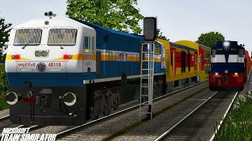 Indian Railways AC Double Decker Express || SCR v3 || Gooty WDP4D || MSTS Open Rails Journey Part 1