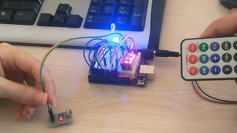 IRremote kumanda ile RGB led ve 7 segment display kontrol