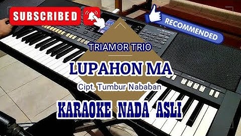 LUPAHON MA - TRIAMOR TRIO || KARAOKE