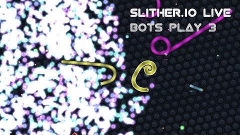 Slither.io Bots Playing | A.I. Mode | What happens when the real player leave the lobby? | Stream #3