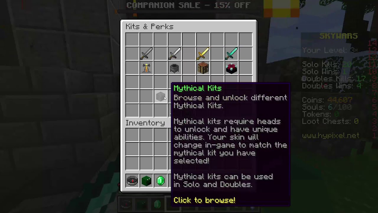 How To Get KITS + PERKS in Hypixel Skywars (Very easy)