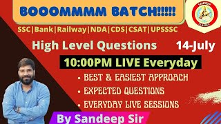 Trigonometry High Level Questions With best Approach By Sandeep Sir.