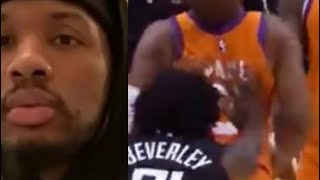 NBA players react to Patrick Beverley Trash taking Chris Paul #nba #shorts