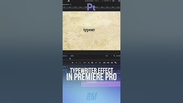 TypeWriter Effect in Premiere Pro Tutorial