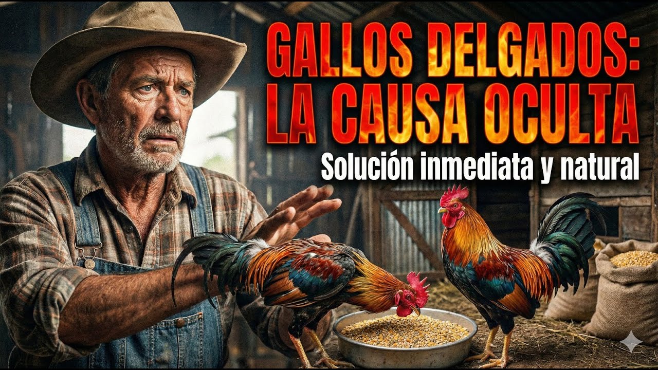 Por qué tus gallos están delgados aunque comen bien y la solución inmediata