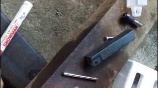 tutorial membuat holder/stang pisau bubut dengan alat seadanya #part1