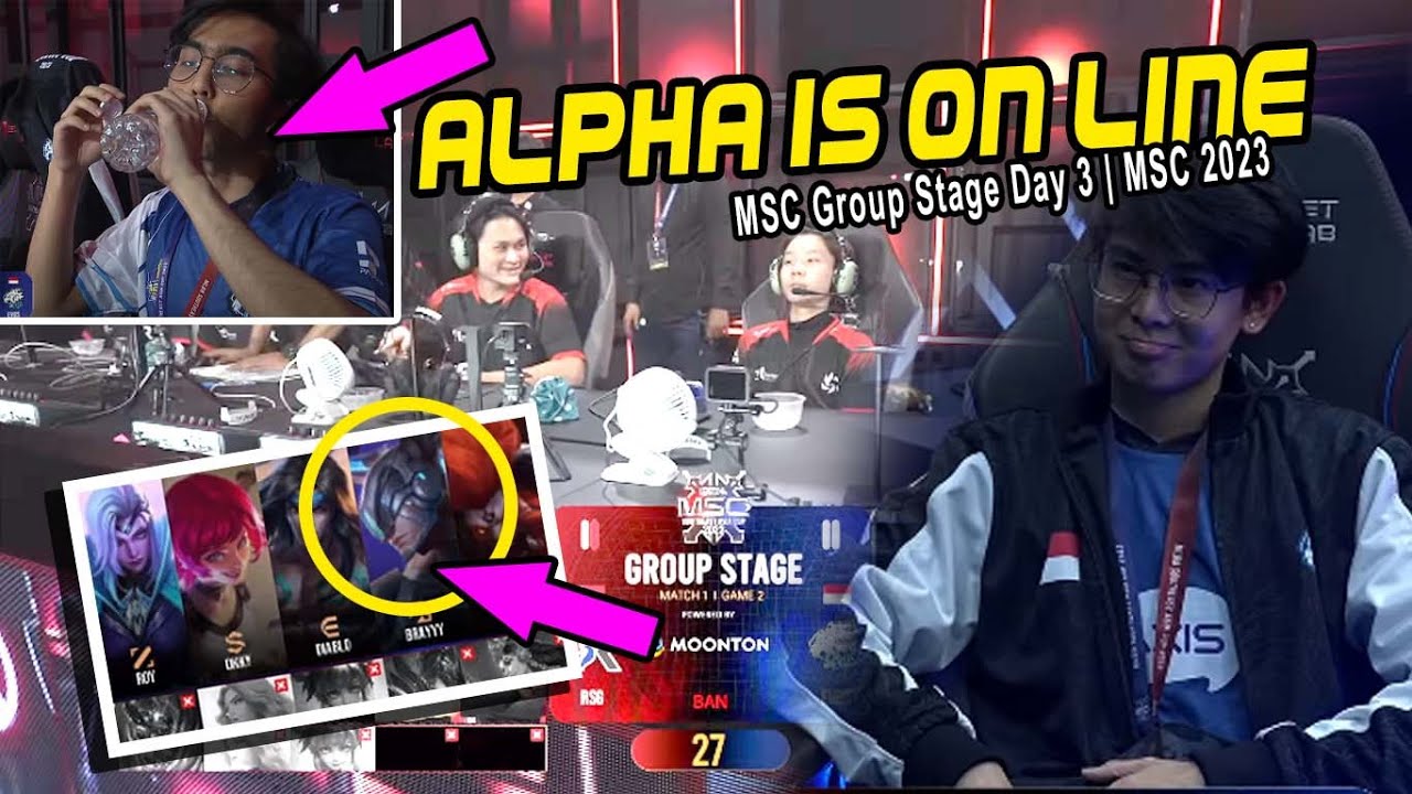 when ALPHA is pick, for the 1st TIME.. | MSC Group Stage Day 3 | MSC 2023