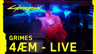 Cyberpunk 2077 – Grimes performing 4ÆM live at The Game Awards