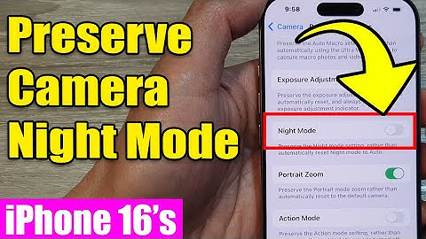 🌙 How to Enable/Disable Preserve Camera Night Mode on iPhone 16/Pro/Max/Plus 🔧