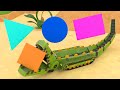 AnimaCars - Discover the Shapes with Trackodile - Learning cartoons for kids with trucks &amp; animals