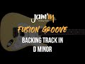 Fusion groove guitar backing track in d minor