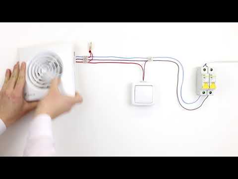 Подключение вентилятора для ванной Silent CRZ с таймером