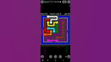 How To Solve Flow Free Courtyard Pack Level 111 10x10 Medium Board Walk Through Solution Walkthrough