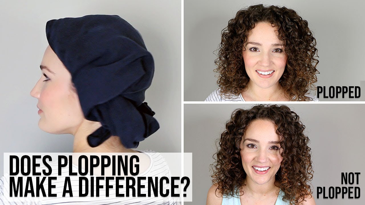 How to Plop Curly | Plopping vs. Not Does it make a difference? - YouTube